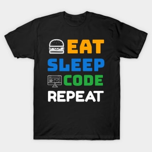 Programmer: Eat, Sleep, Code, Repeat T-Shirt